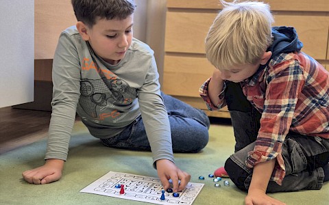 Lesepartnerschaft der 1a und 4c